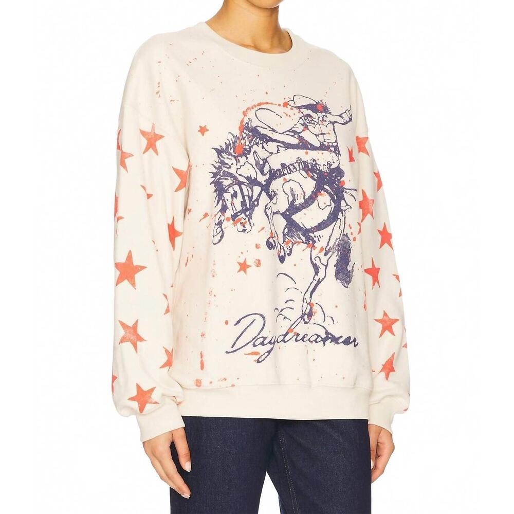 NEW DAYDREAMER rodeo bf sweatshirt in dirty white - Picture 2 of 3